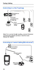 Preview for 12 page of Fluke MicroScanner PoE Getting Started Manual