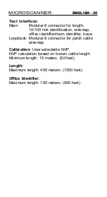 Preview for 23 page of Fluke MICROSCANNER User Manual