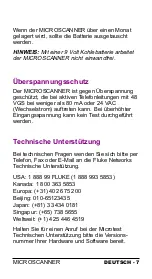 Preview for 54 page of Fluke MICROSCANNER User Manual