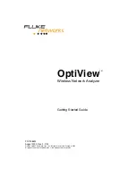 Fluke OptiView Getting Started Manual предпросмотр