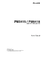 Fluke PM5415 User Manual preview