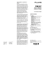 Preview for 1 page of Fluke PM8907 Instruction Sheet