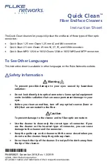 Fluke QuickClean-1.25-5P Instruction Sheet preview