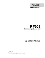 Fluke RF303 Operators Operator'S Manual preview