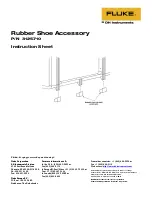 Fluke RUBBER SHOE ACCESSORY PN 3125710 Instruction Sheet preview