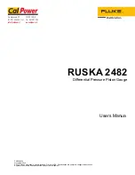 Preview for 1 page of Fluke RUSKA 2482 User Manual