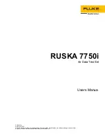 Предварительный просмотр 1 страницы Fluke RUSKA 7750i User Manual