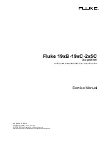 Предварительный просмотр 1 страницы Fluke ScopeMeter 19 B Series Service Manual