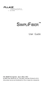 Preview for 2 page of Fluke SimpliFiber User Manual