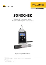 Предварительный просмотр 1 страницы Fluke SONOCHEK Operating Instructions Manual