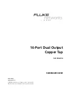 Preview for 1 page of Fluke TAP-100-2X16 Hardware Manual