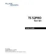 Предварительный просмотр 1 страницы Fluke TS52PRO User Manual