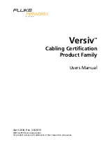 Предварительный просмотр 1 страницы Fluke Versiv User Manual