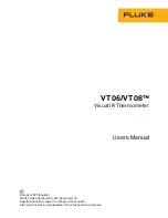 Предварительный просмотр 1 страницы Fluke VT06 User Manual