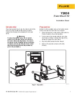 Fluke Y2638 Instruction Sheet предпросмотр