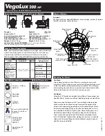 Preview for 1 page of Fluotec VegaLux 200 HP Manual