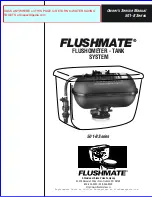 Flushmate 501-B Series Owner'S Service Manual предпросмотр