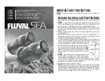 Preview for 1 page of Fluval SEA CP1 Instruction Manual