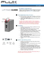 FLUX POWER LiFT Pack M36 Manual предпросмотр