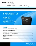 Предварительный просмотр 1 страницы FLUX POWER LiFT Pack Frequently Asked Questions Manual