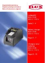 Flux BCH-3100 Original Operating Instructions preview