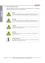 Предварительный просмотр 8 страницы Flux F 424 HC Original Main Operating Instructions