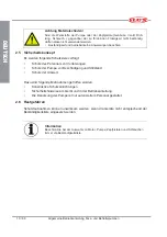 Предварительный просмотр 10 страницы Flux F 424 HC Original Main Operating Instructions