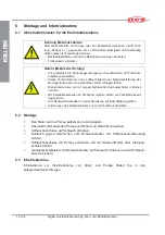 Предварительный просмотр 16 страницы Flux F 424 HC Original Main Operating Instructions