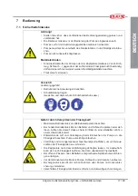 Предварительный просмотр 17 страницы Flux F 424 HC Original Main Operating Instructions