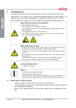 Предварительный просмотр 20 страницы Flux F 424 HC Original Main Operating Instructions