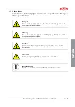 Предварительный просмотр 27 страницы Flux F 424 HC Original Main Operating Instructions
