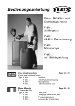 Flux F 424 Operating Instructions Manual предпросмотр