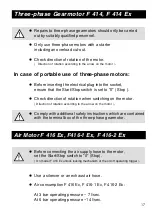 Предварительный просмотр 17 страницы Flux F 424 Operating Instructions Manual