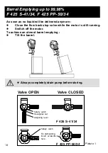 Предварительный просмотр 18 страницы Flux F 424 Operating Instructions Manual