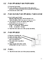 Предварительный просмотр 21 страницы Flux F 424 Operating Instructions Manual