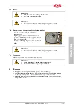 Preview for 43 page of Flux VISCOFLUX lite Ex Original Main Operating Instructions