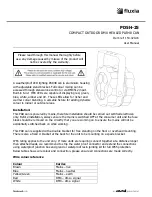 Предварительный просмотр 1 страницы fluxia PD5H-25 User Manual