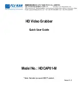 Предварительный просмотр 1 страницы Fly Kan HDCAP01-M Quick User Manual