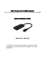 Предварительный просмотр 1 страницы Fly Kan MHL321 Quick Installation Manual