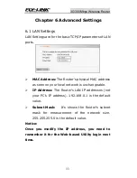 Preview for 38 page of Fly-Link FL-MR4420ND User Manual