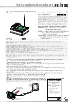 Предварительный просмотр 11 страницы Fly Sky FS-IT4S Instruction Manual