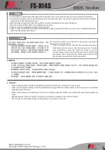 Preview for 2 page of Fly Sky FS-X14S Quick Start Manual