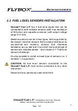 Предварительный просмотр 18 страницы Flybox Fuel L-P Installation And User Manual, Safety Instructions And Warning Booklet