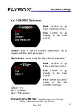 Preview for 32 page of Flybox Omnia57 G-METER Installation And User Manual