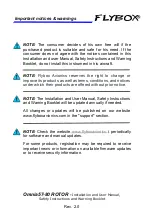 Preview for 9 page of Flybox Omnia57 ROTOR Installation And User Manual