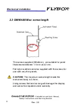 Preview for 19 page of Flybox Omnia57 ROTOR Installation And User Manual