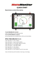 FLYelectronics MotoMonitor Quick Start Manual preview