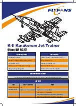 FLYFANS K-8 64MM EDF JET 4S Manual preview