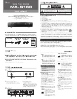 Preview for 1 page of Flying Mole MA–S160 Owner'S Manual