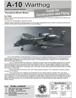 Flying Styro Kit A-10 Warthog Construction Manual preview